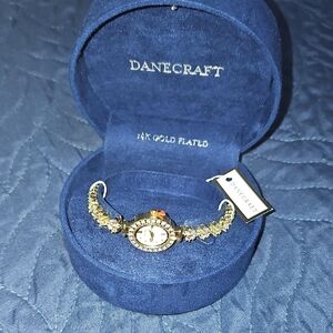 Danecraft 18k Gold Plated Bracelet Watch